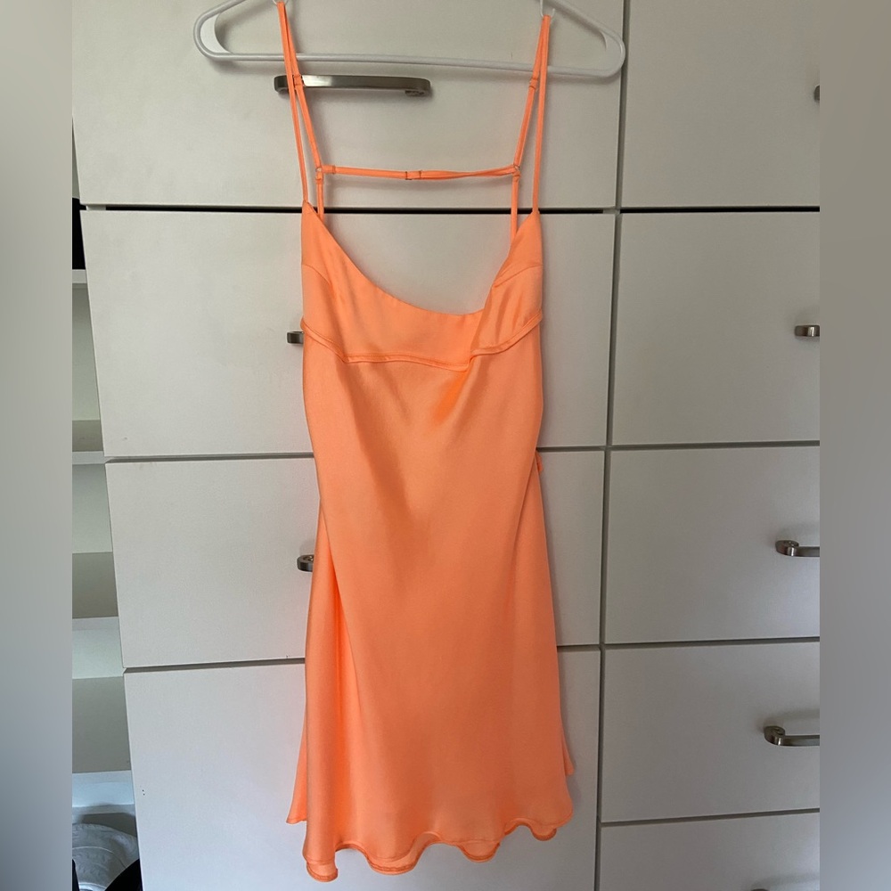 Zara Orange Slip Dress